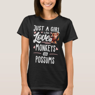 Alleen een meisje dat van apen houdt en vrouwen na t-shirt
