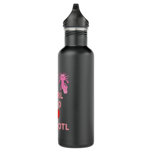 alleen een meisje dat van axolotl houdt waterfles  (Rechts)