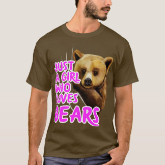 Alleen een meisje dat van Beren houdt T-shirt