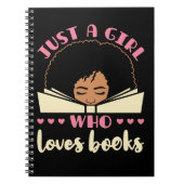 Alleen een meisje dat van Boeken-Amerikaan houdt Notitieboek (Voorkant)