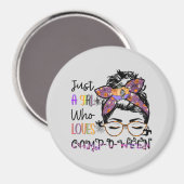 Alleen een meisje dat van Camp-o-ween houdt | Hall Magneet (Voorkant / Achterkant)