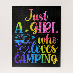 Alleen een meisje dat van Camping houdt Legpuzzel
