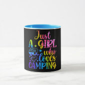 Alleen een meisje dat van Camping houdt Mok (Midden)