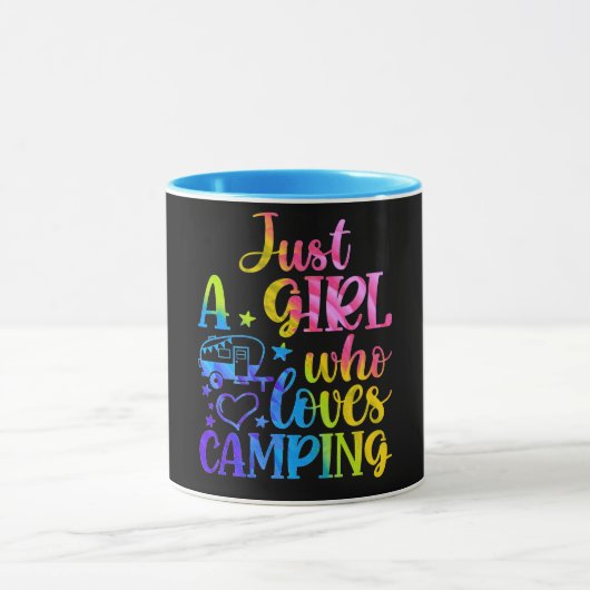 Alleen een meisje dat van Camping houdt Mok (Midden)