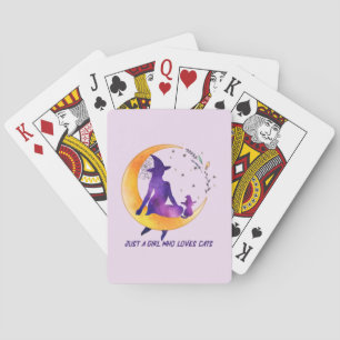 Alleen een meisje dat van Cat houdt Pokerkaarten