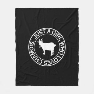 Alleen een meisje dat van Chamois Gift houdt voor Fleece Deken