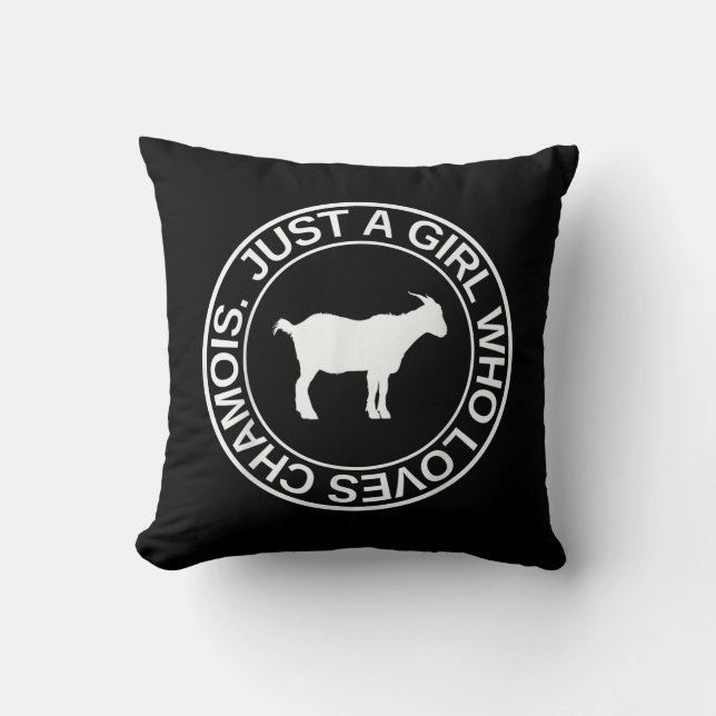 Alleen een meisje dat van Chamois Gift houdt voor  Kussen (Voorkant)