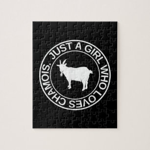 Alleen een meisje dat van Chamois Gift houdt voor  Legpuzzel