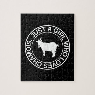 Alleen een meisje dat van Chamois Gift houdt voor  Legpuzzel