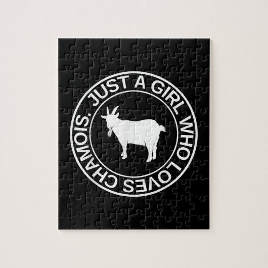 Alleen een meisje dat van Chamois Gift houdt voor Legpuzzel (Verticaal)