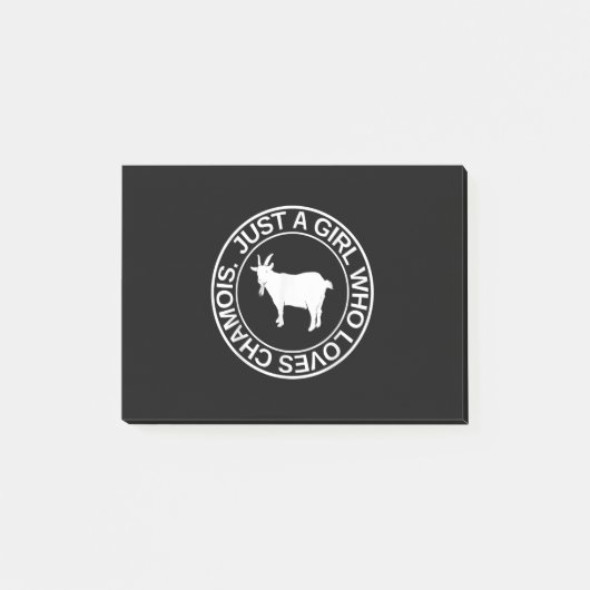 Alleen een meisje dat van Chamois Gift houdt voor  Post-it® Notes (Voorkant)