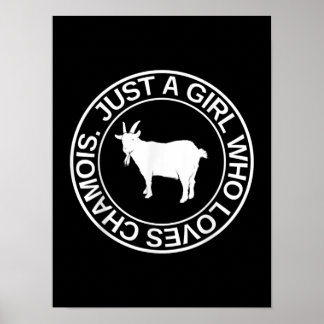 Alleen een meisje dat van Chamois Gift houdt voor  Poster