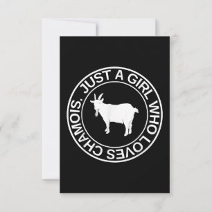 Alleen een meisje dat van Chamois Gift houdt voor  RSVP Kaartje