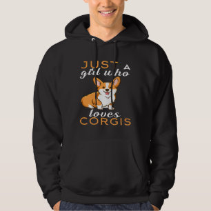 Alleen een meisje dat van Corgis Essential houdt Hoodie