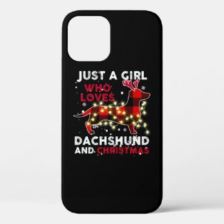 Alleen een meisje dat van Dachshund houdt en van K iPhone 12 Pro Hoesje
