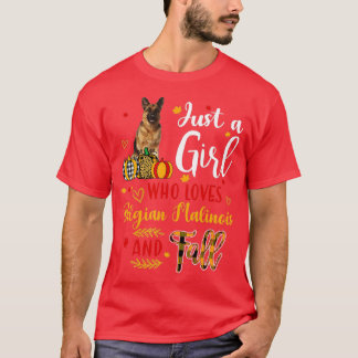 Alleen een meisje dat van de Belgische milionis ho T-shirt
