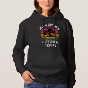 Alleen een meisje dat van de Monster-vrachtwagens  Hoodie
