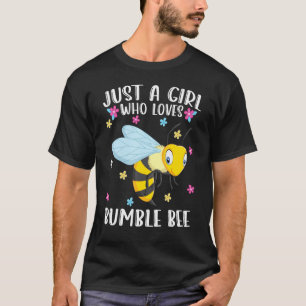 Alleen een meisje dat van de roebel bijen houdt t-shirt