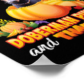 Alleen een meisje dat van Doberman Pinscher Dog ho Poster (Hoek)