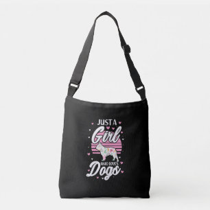 Alleen een meisje dat van Dogs houdt, Bulldog Dog Crossbody Tas