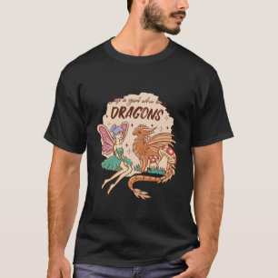 Alleen een meisje dat van Dragons houdt T-shirt