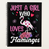 Alleen een meisje dat van Flamingos houdt Planner (Voorkant)