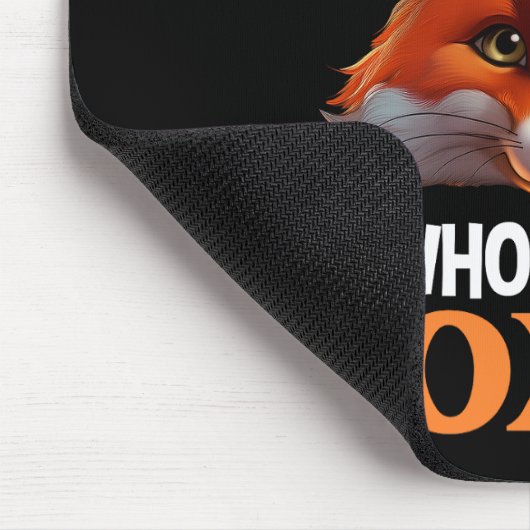 Alleen een meisje dat van foxes houdt muismat (Hoek)