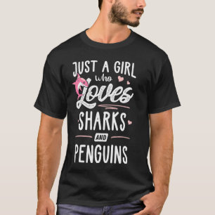 Alleen een meisje dat van haaien houdt en van ping t-shirt