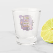 Alleen een meisje dat van Halloween houdt Shot Glas (Achterkant)