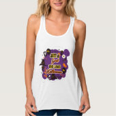 Alleen een meisje dat van Halloween houdt Tanktop (Voorkant)