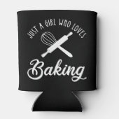 Alleen een meisje dat van het baken houdt blikjeskoeler (Achterkant)