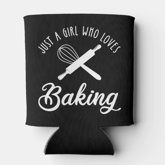 Alleen een meisje dat van het baken houdt blikjeskoeler (Achterkant)