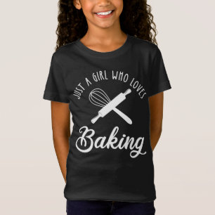 Alleen een meisje dat van het baken houdt t-shirt