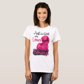 Alleen een meisje dat van het BOXEN houdt T-shirt (Voorkant volledig)