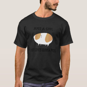 Alleen een meisje dat van het parelhoenders houdt t-shirt