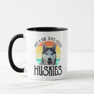 Alleen een meisje dat van Huskies houdt Mok