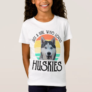 Alleen een meisje dat van Huskies houdt T-shirt