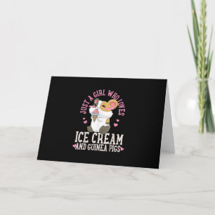 Alleen een meisje dat van Ice Cream houdt en van p Kaart
