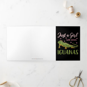 Alleen een meisje dat van Iguanas houdt Drieluik Aankondiging