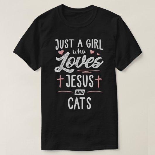Alleen een meisje dat van Jezus houdt en vrouwen k T-shirt (Design voorkant)