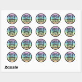 Alleen een meisje dat van Jezus houdt Ronde Sticker (Vel)