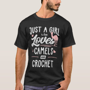 Alleen een meisje dat van kamelen houdt en van geh t-shirt