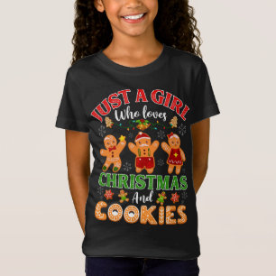 Alleen een meisje dat van Kerstmis houdt en van ko T-shirt