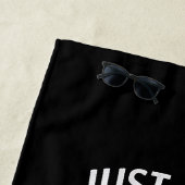 Alleen een meisje dat van Kerstmis houdt in juli S Strandlaken (In situ)