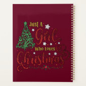 Alleen een meisje dat van Kerstmis houdt Planner (Achterkant)
