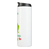 Alleen een meisje dat van kikkers houdt thermosbeker (Geroteerd rechts)