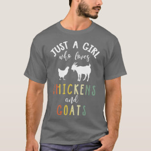 Alleen een meisje dat van kippen houdt t-shirt