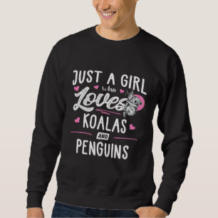 Alleen een meisje dat van Koalas houdt en pinguïns Trui