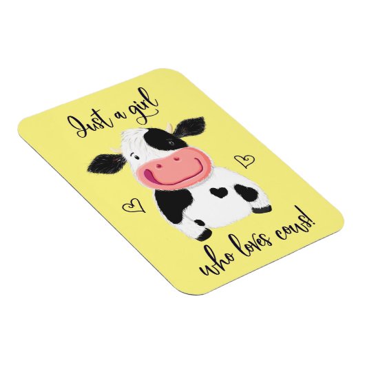 Alleen een meisje dat van koeien houdt! Harten en  Magneet (Rechterzijde)