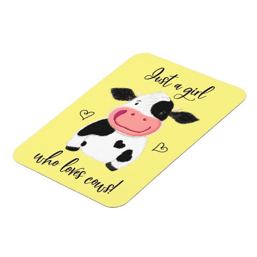 Alleen een meisje dat van koeien houdt! Harten en Magneet (Linkerzijde)